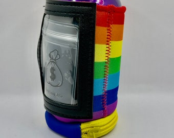 Slim Can Rainbow - TLA - The World's First Beverage-Concealing Multifunctional Wallet. Cozies