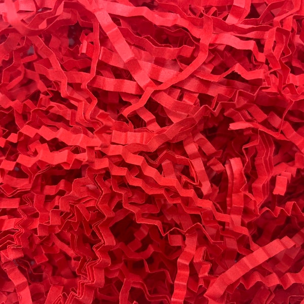 Eco Friendly Red Kraft Crinkle Paper, Box Filler Shredded Paper, Crinkle Cut Paper for Party Wedding, Crinkle Paper Shred