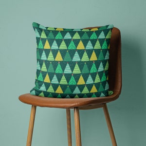 Christmas Throw Pillow Covers, Holiday Pillow Covers, Dark Green Pillow Covers, Retro Christmas Decor Seasonal pillow covers, Holiday Decor
