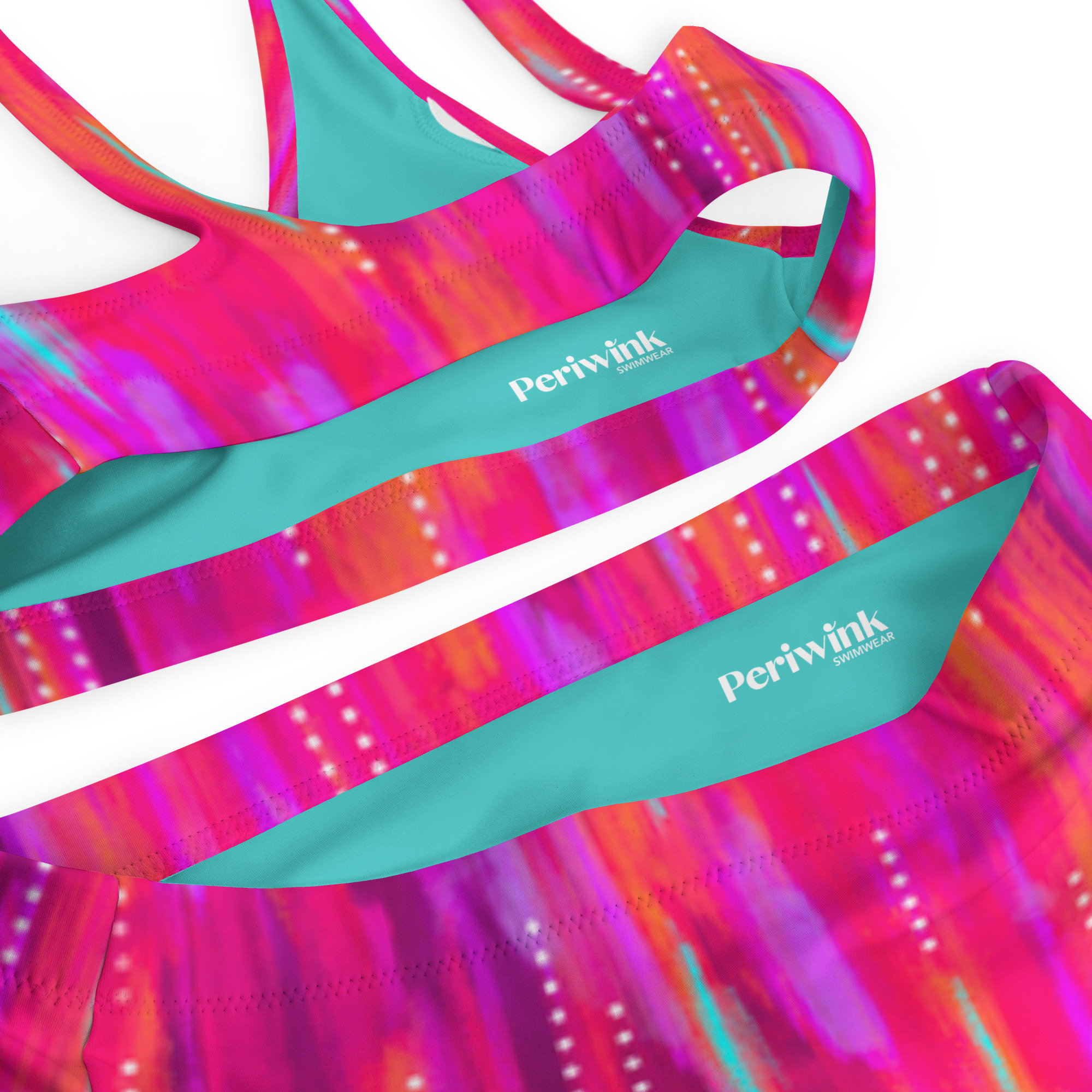 Hot Pink Bikini Women's Two Piece Swimsuit Pink Bathing Etsy