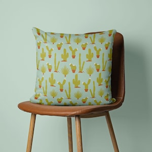 Cactus Pillow Cover, Cactus Throw Pillow, Desert Pillow Cover, Southwest Pillow Covers, Desert Throw Pillows, Boho Throw Pillow covers
