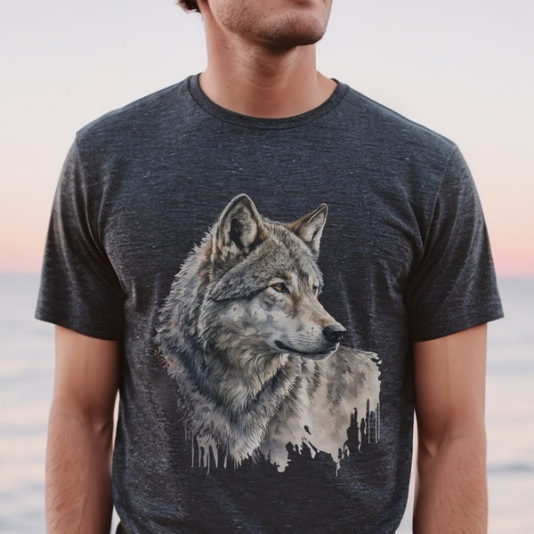 Wolf Shirt - Etsy