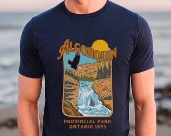 Algonquin Provincial Park Souvenir T Shirt | Gift For Nature, Outdoor, Adventure, Ontario Lover | Cottagecore, Gorpcore | Retro Vintage Tee