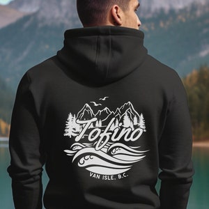 Tofino Vancouver Island Souvenir Hoodie | Gift For Nature/Ocean/Wildlife Lover |British Columbia Canada Pacific Northwest Oversized Pullover