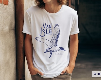 Vancouver Island Van Isle Tshirt | Canada British Columbia Souvenir Tee Shirt | Gift For Bird, Nature, Outdoors Lover |Pacific Northwest Top
