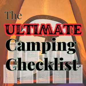 Camping Checklist | Camp Planner | Packing List | Customizable Hiking/Camping List | Printable | Gift For Camper/Hiker | Digital Download