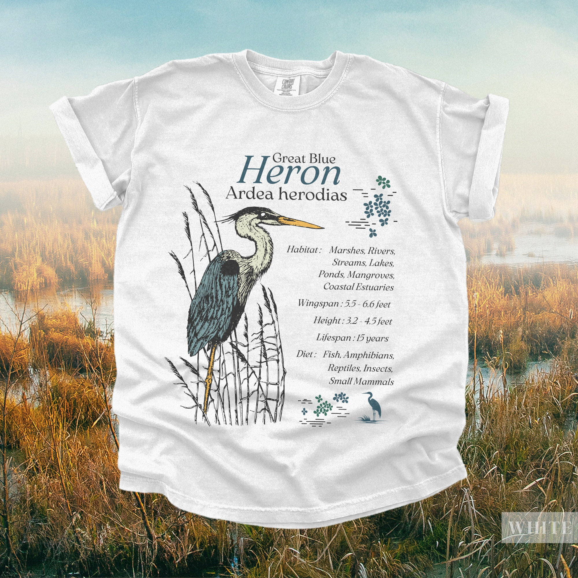 heron tshirts