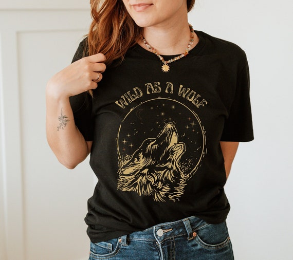 Wolf T-Shirt Wild Animal Wolves Tshirt Wildlife Vintage Gift Wolf T-Shirt Wild Animal Wolves Tshirt Wildlife Vintage Gift