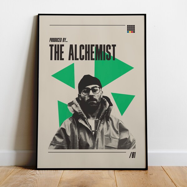 The Alchemist Poster Hip Hop Wall Art, Hip Hop Artwork, Music Producer Gift Idea,  Rap Art Print, Hip-Hop Physical Print