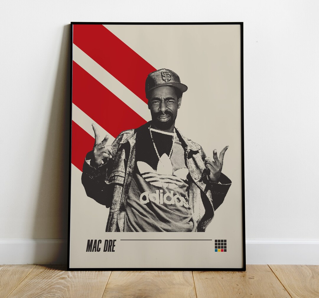 Mac Dre Poster, Bay Area Rap Legend Artwork, Hip Hop Pioneer Print