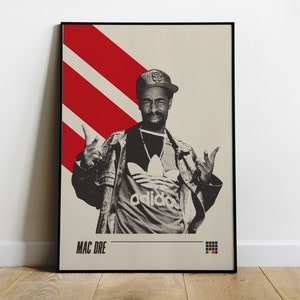 Mac Dre Poster, Bay Area Rap Legend Artwork, Hip Hop Pioneer Print, Gift for Thizz Music Fan, Tribute to Vallejo's Finest