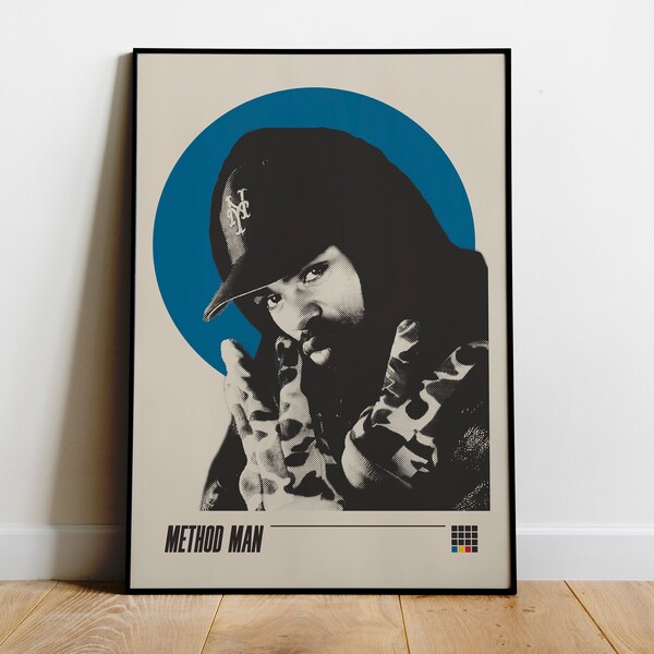 Method Man Poster Print Wu-Tang Clan Hip Hop Art for Wall Decor Music Poster Rap Fan Gift Rapper Gift