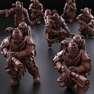 Solar Guard Flamer Squad (10 Models) - Imperial Force 12K UHD - RedMakers