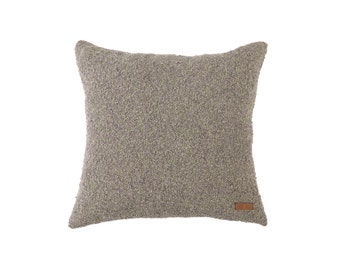 Funda de almohada de bouclé colorida: decoración bohemia moderna para el hogar