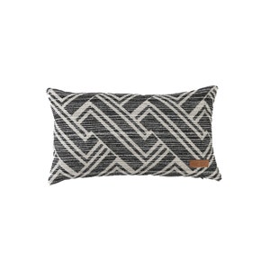 Black and White Geometric Patterned Chenille Woven Fabric Pillowcase, Black and White Cushion, Decorative Pillow, Modern Pillowcase for Sofa