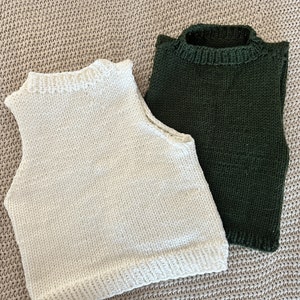 Sleeveless sweater top knitting pattern! Super easy