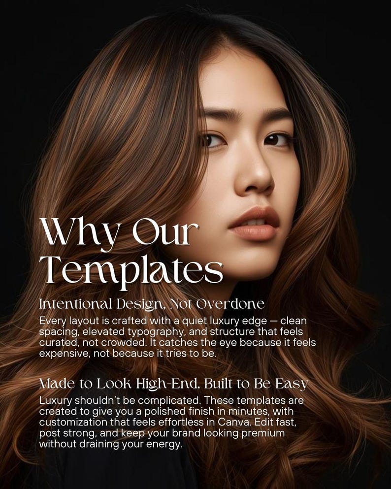 Balayage Instagram Canva Templates, Custom Haircare Social Media Kit ...
