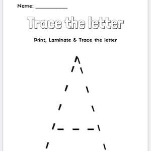 Trace the letters | All 26 letters