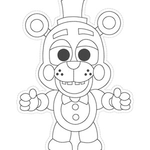 ITH 5x7 F NAF Dry Erase Coloring Characters, in the Hoop Machine ...