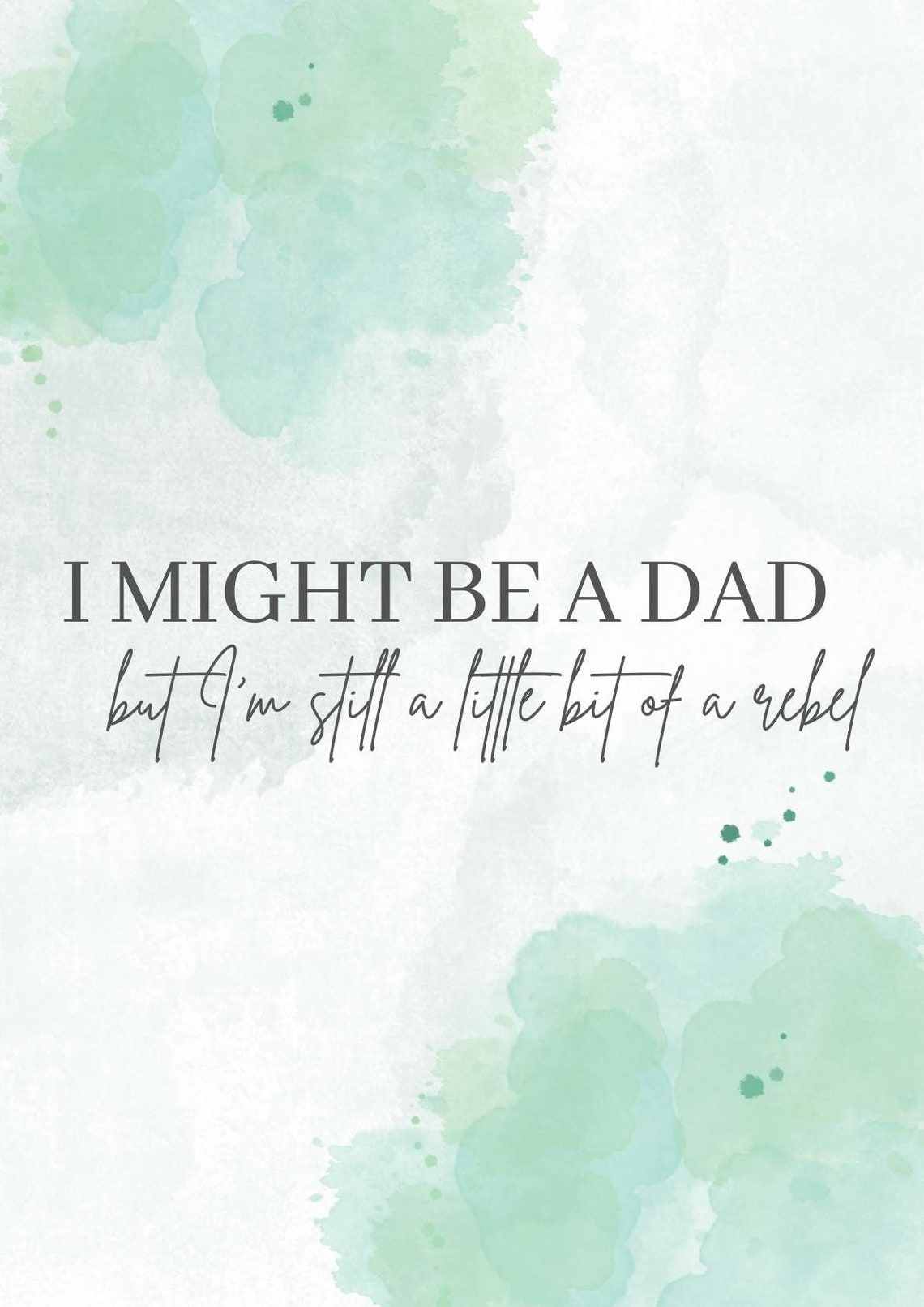 I Might Be a Dad Poster - Etsy