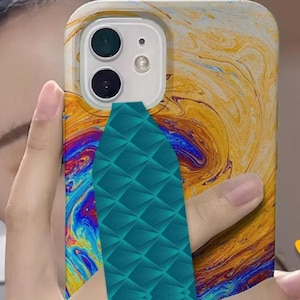 Switchbands Phone Grip Strap For Phone Case As Phone Loop, Phone Charm Strap For Your Kawaii Phone Case - Emerald Elegance