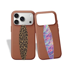 Leopard & Tie Dye Phone Grip Strap | Reversible Phone Charm