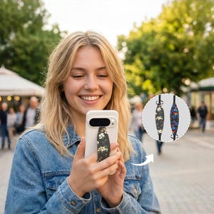 Floral Phone Grip Strap | Reversible, Universal Fit