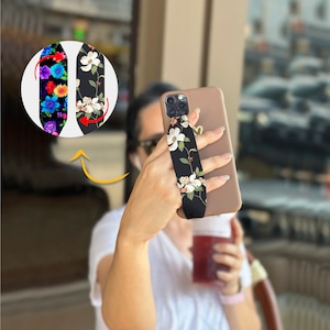 Switchbands Phone Grip Strap  For Phone Case As Phone Loop, Phone Charm Strap For Your Kawaii Phone Case - Flowers 3