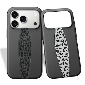 Switchbands Vändbar Fingerögla | Fallsäker Telefonhållare För iPhone & Android | Leopardnatt