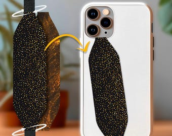 Switchbands Phone Grip Strap, Adjustable Finger Loop Holder, Adhesive-Free Grip, Removable Anti-Drop, Universal Fit|  Glitter Haze