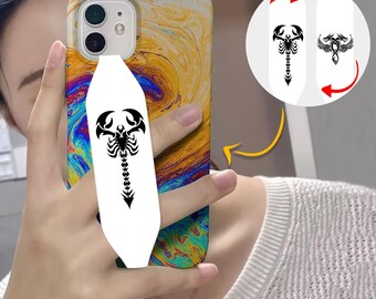 Switchbands Phone Grip Strap, Adjustable Finger Loop Holder,Adhesive-Free Grip, Removable Anti-Drop, Universal Fit - Fortune_s Ink