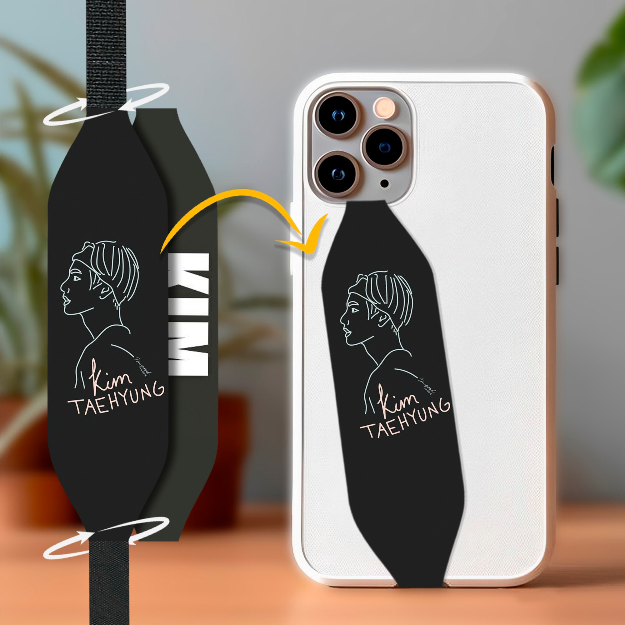 Switchbands Custom Finger Loop Phone Grip Strap – Anti-Drop Grip for iPhone & Android As Phone Loop| Airborne Acess
