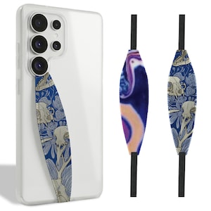Switchbands Phone Grip Strap, Handmade Reversible Finger Hand Strap, Adhesive-Free Anti-Drop Holder, Universal Fit  - Ranch Bones