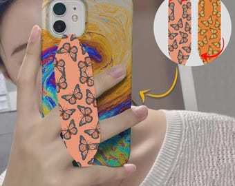 Switchbands Phone Grip Strap, Reversible Hand Strap for Back of Phone, Adhesive-Free Grip, Anti-Drop, Universal Fit-Morpho Magic