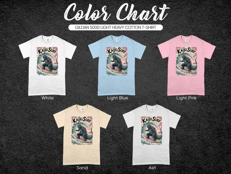 Kaiju Surf T-Shirt, Vintage Monster Tee, Retro Surf Graphic Shirt, Unisex Cotton Tee, Fun Summer Gift, Graphic Tee Shirt for Men and Women