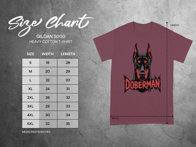 Doberman graphic t-shirt, Heavy cotton tee, Men women unisex clothing, Dog lover gift, Cool casual fashion, Unique art design