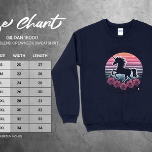 Unicorn Sweatshirt, Unicorn Lover Gifts, Retro Unicorn Crewneck, Cute Unicorn Sweater, Unicorn Fans, Unicorn Magical Sweater
