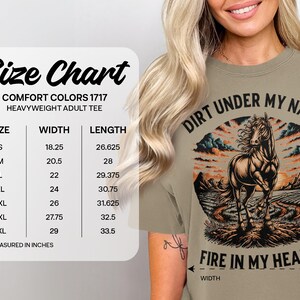 Horse Shirt, Dirt Under My Nails Fire In My Heart, Western Cowgirl Gift, Rustic Equestrian Apparel, Country Farm Life Tee
Horse Lover Gift