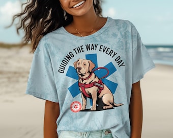 Labrador Retriever Service Dog T-Shirt Sweatshirt Hoodie - Guide Dog Gift - Guiding the Way Every Day - Support Animal Apparel