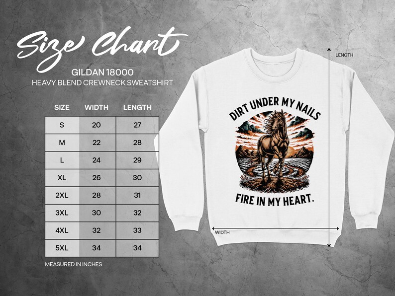 Horse Lover Sweatshirt, Dirt Under My Nails Fire In My Heart, Equestrian Wild Horse Apparel, Western Ranch Life Gift
