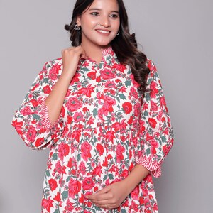 New designer kurti cotton long dress bohemian hippie clothes for gifts image 18
