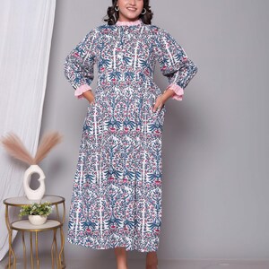 New designer kurti cotton long dress bohemian hippie clothes for gifts image 8