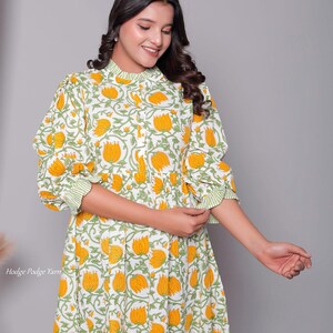 New designer kurti cotton long dress bohemian hippie clothes for gifts image 5