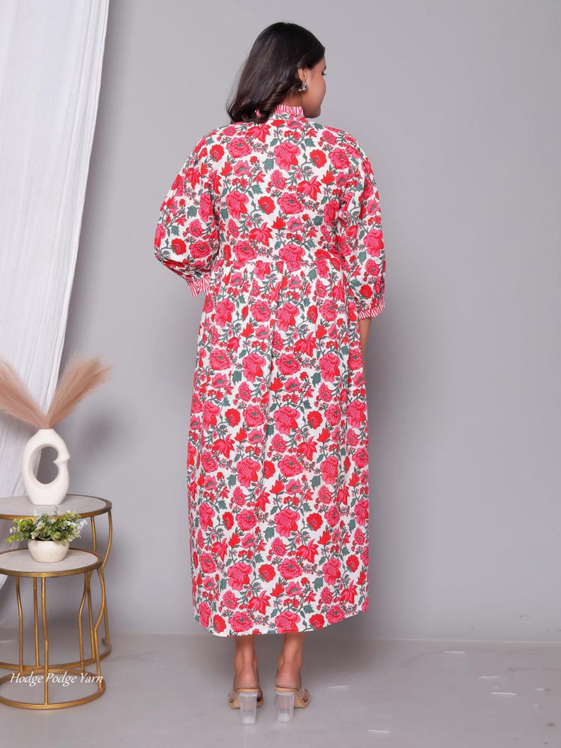 New designer kurti cotton long dress bohemian hippie clothes for gifts image 14