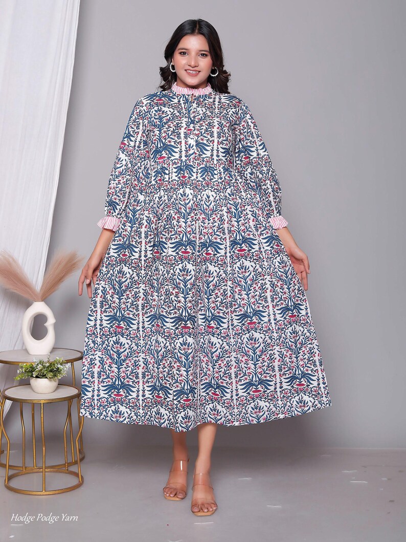 New designer kurti cotton long dress bohemian hippie clothes for gifts patterns -2