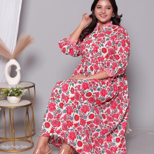 New designer kurti cotton long dress bohemian hippie clothes for gifts image 13