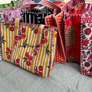 Cotton Tote Bag Printed Reversible Large Tote Bag Shopping Tote Bag Every Day Bag Eco Friendly Daily Shoulder Bags