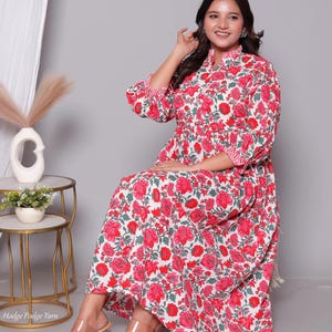 Vestido de algodón orgánico, estilo bohemio, largo y acampanado, para playa.