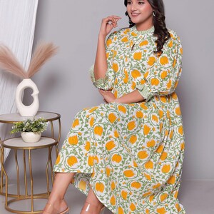 New designer kurti cotton long dress bohemian hippie clothes for gifts image 2