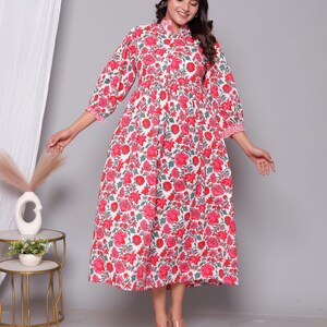 New designer kurti cotton long dress bohemian hippie clothes for gifts image 17